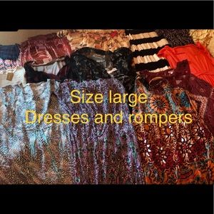 Lot of large dresses.